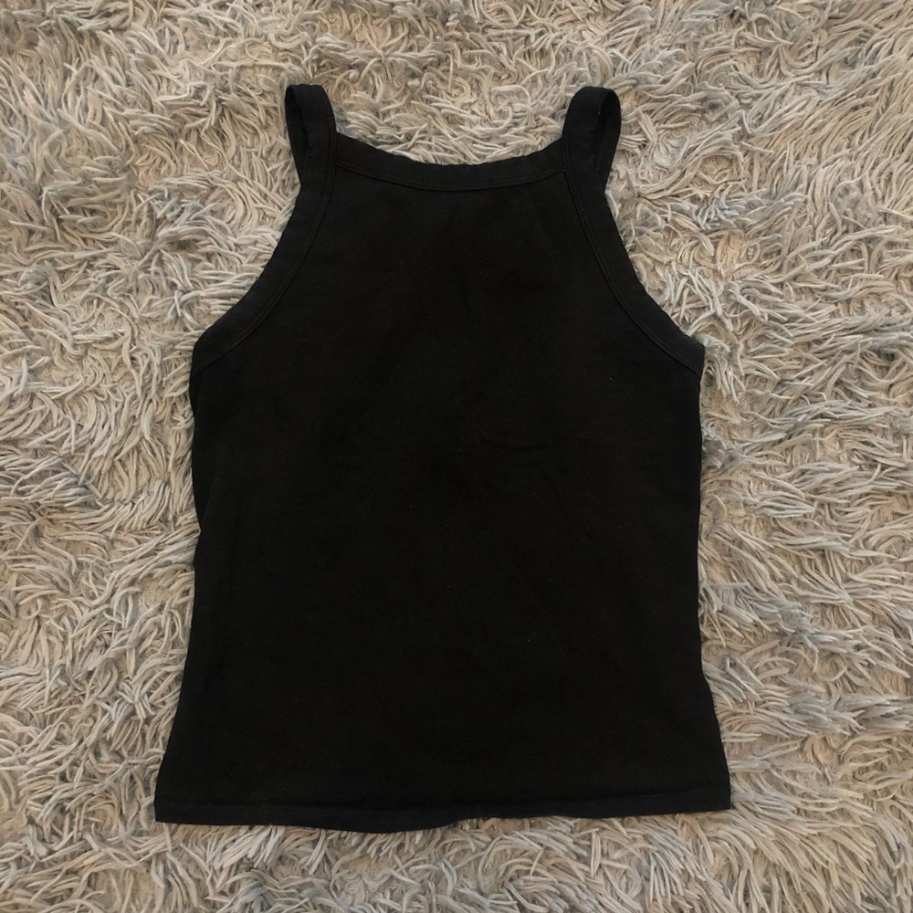 Garage High Neck Tank Top, XS